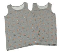 2x Šedý nátělník s míči 