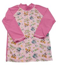 Růžové UV triko - Tlapková patrola Nickelodeon