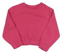 Fuchsiová crop mikina Little kids
