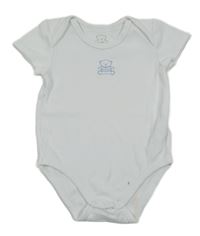 Biele body s medvedíkom ORIGINAL MARINES