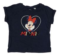 Tmavomodré tričko s Minnie Disney + C&A