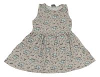 Sivá šatová tunika s jednorožcami zn. Primark