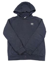 Modrošedá mikina s logem Adidas