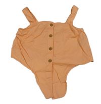 Oranžový crop top s uzlem H&M