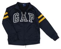 Tmavomodrá propínací sportovní mikina s logem GAP