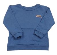 Tmavomodrá mikina s nápisom a klokankou Dunnes