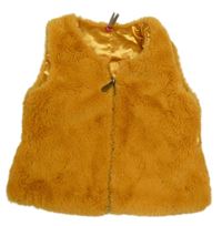 Medová kožušinová podšitá vesta Orchestra