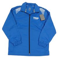 Nové - modrá vzorovaná šušťáková športová bunda TSP