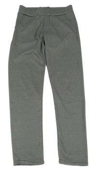 Čierno-biele vzorované legíny