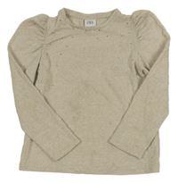 Béžový ľahký sveter s kamienkami Zara