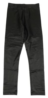 Černé potažené legíny Peacocks