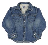 Modrá riflová košilová bunda Replay