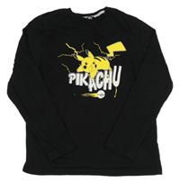 Černé triko s Pikachu Primark