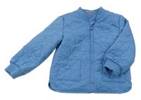 Modrá šusťáková prošívaná zateplená bunda Ergee