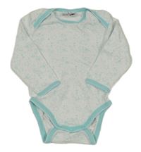 Bielo-svetlomodré body s potlačou Ergee