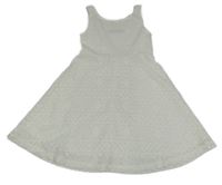 Biele děřované šaty Indiana blue