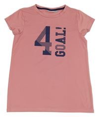 Růžové sportovní tričko s číslem Crane 