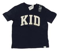 Nové - Tmavomodré tričko s nápisem  GAP