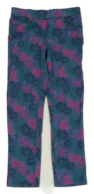 Modro-ružové vzorované tregíny Orchestra