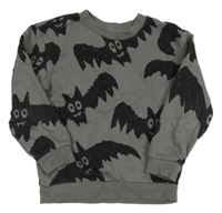 Tmavosivá mikina s netopýry H&M