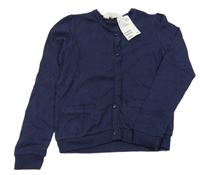 Nové - tmavomodrá prepínaci slabá mikina s čipkou H&M