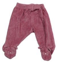 Starorůžové sametové polodupky s čumáčky Matalan