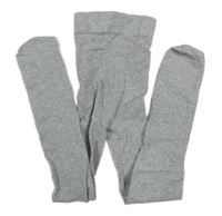 Šedé melírované punčocháče H&M