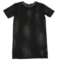 Čierne sieťované průsvitné šaty RIVER ISLAND