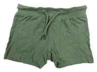 Khaki teplákové kraťasy Blue Seven