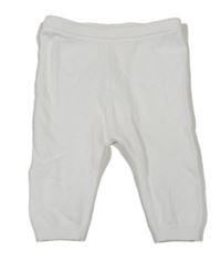 Biele pletené tepláky the little white company