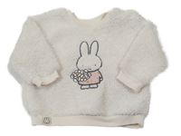 Smotanová huňatá mikina so zajíčkem - miffy George