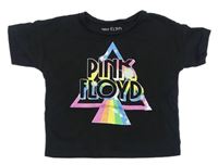 Čierne tričko s nápisy Pink Floyd Matalan
