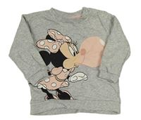 Šedá melírovaná mikina s Minnie H&M