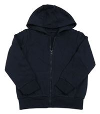 Tmavomodrá prepínaci mikina s kapucňou George