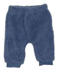 Tmavomodré chlupaté tepláky Ergee