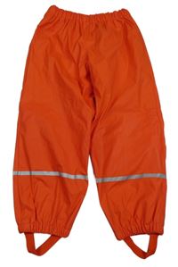 Červené nepromokavé zateplené kalhoty Lupilu