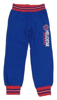 Nové - Modré tepláky s nápisem