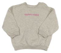 Béžová melírovaná oversize mikina s nápisom George