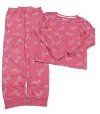 Tmavorůžové pyžamo s jednorožci Tu