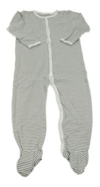 Šedo-bílý pruhovaný overal Name it