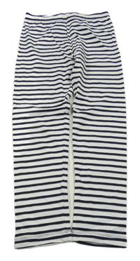 Bielo-čierne pruhované legíny Topolino