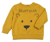 Okrová mikina s medvěďom George