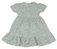 Smotanové kvetované šaty C&A