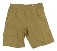 Hnedé šušťákové kraťasy s vreckami H&M