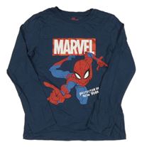 Tmavomodré triko se Spidermanem C&A