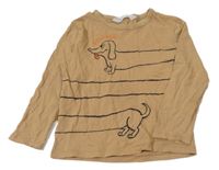 Piesková é tričko s jezevčíkem H&M