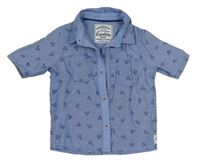 Světlemodrá košile s plachetnicemi Mothercare