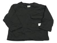 Antracitové tričko s vreckom H&M