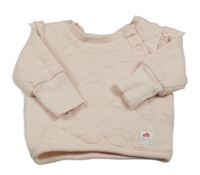 Svetloružová mikina s volánikmi Primark