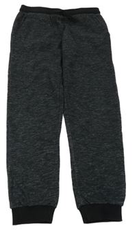 Černé melírované tepláky Page One Young